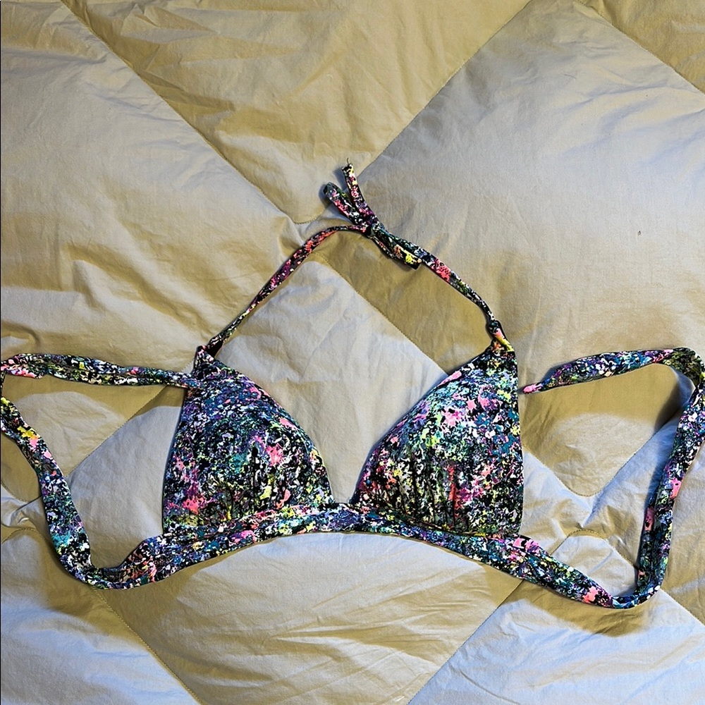 Multicolor Floral Bikini Top